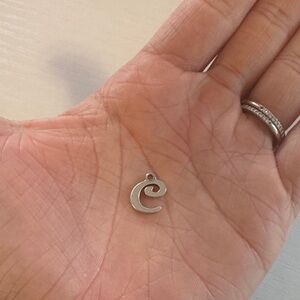 James Avery Silver Initial Charm